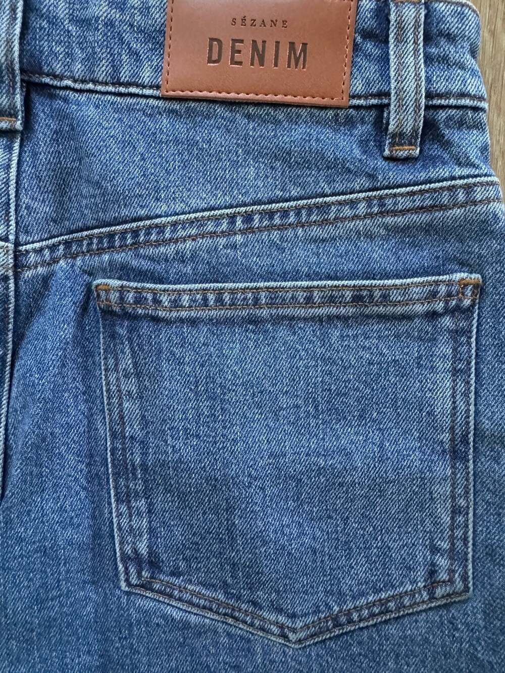 Sézane Le Flare Bleu Denim Jeans - Picture 3 of 6